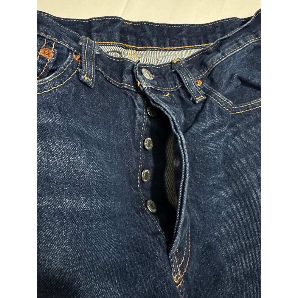 Vintage Levi's BIG E Blue Denim Jeans Button Fly Mens 33 x 34 - Picture 12 of 13